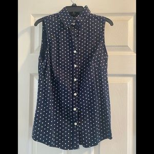 Banana republic Sleeveless button down shirt